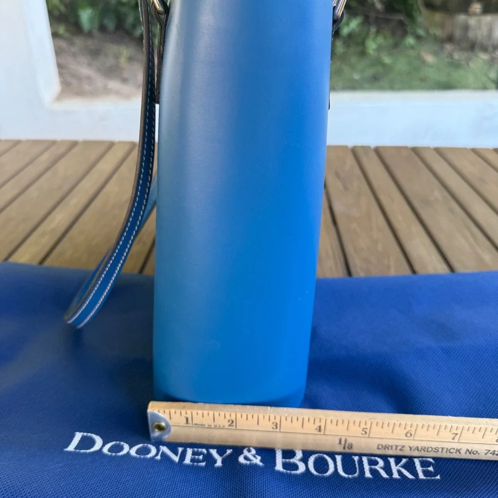 Dooney & Bourke Small Lexington Shopper Tote Blue Leather Bag BQUNC2342 BUBU - Picture 9 of 12